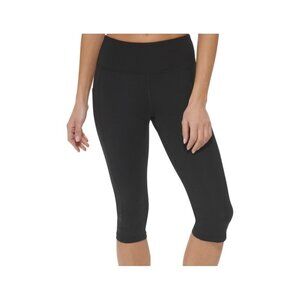 DKNY Sport Women Black Balance Compression High Waist Pedal Pusher Leggings XS